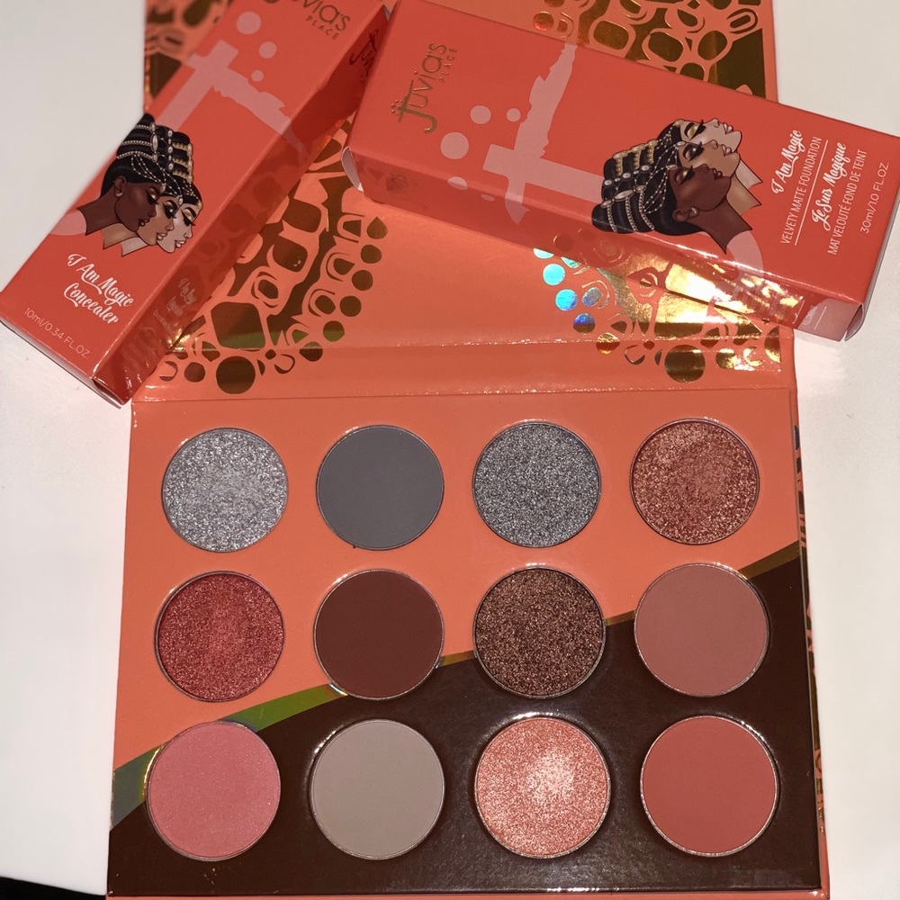 Juvias place Coral palette and Magic concealer